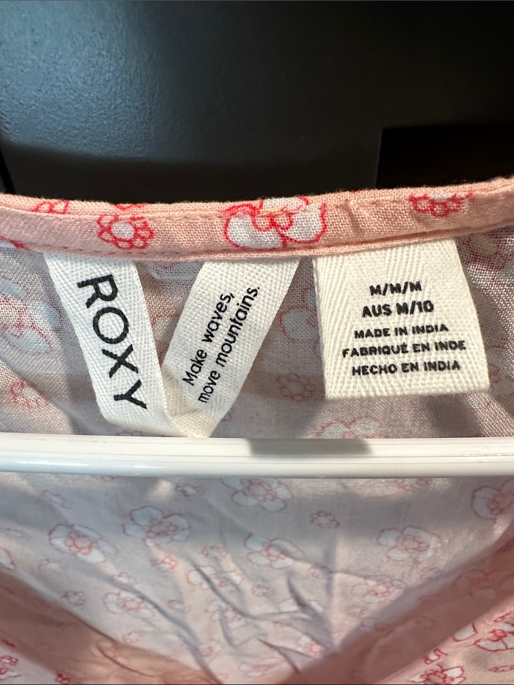 Roxy Coral and Pink Shelly Beach Mini Dress - Picture 2 of 3